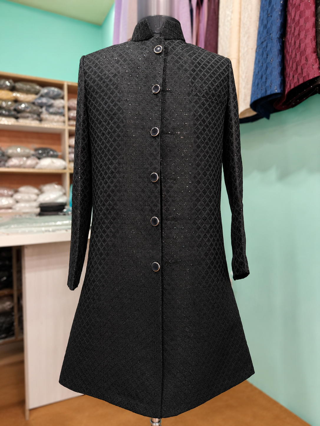 Designer Kurta Pajama (Peach)