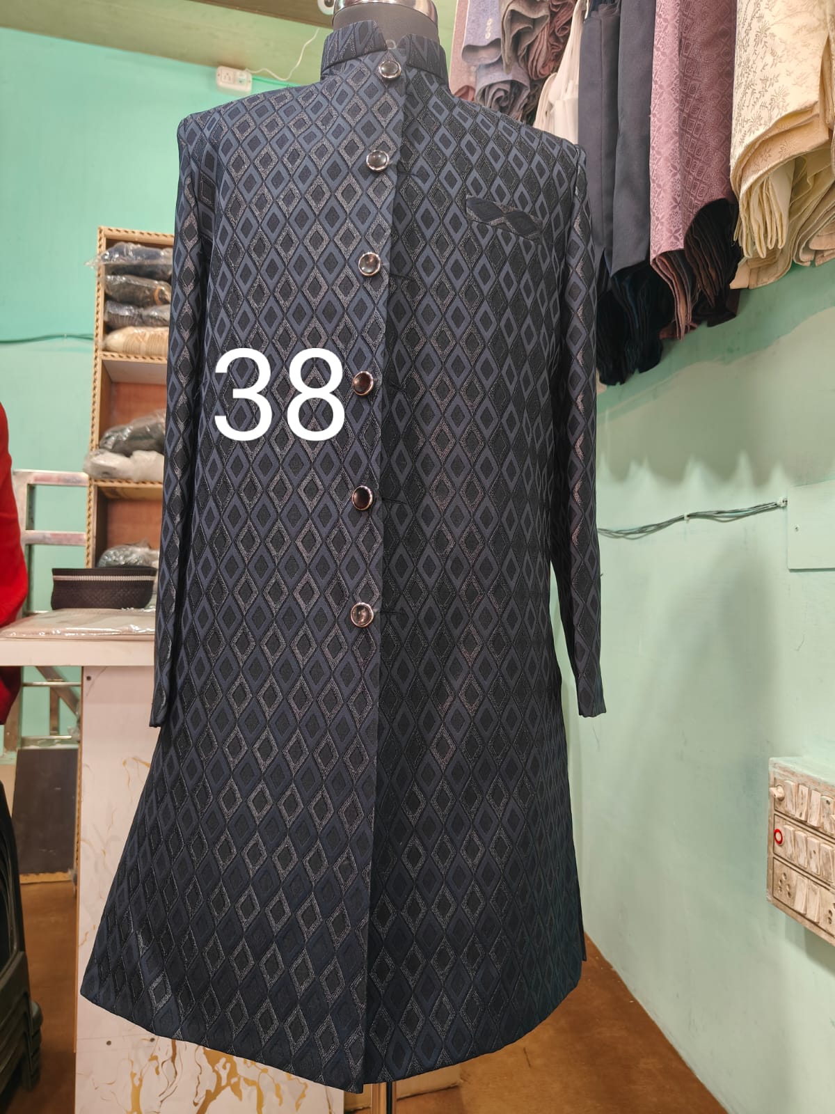 Midnight Black Sherwani